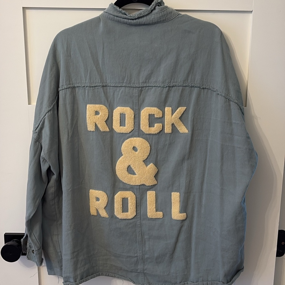 DAVI & DANI Blue Varsity Jacket